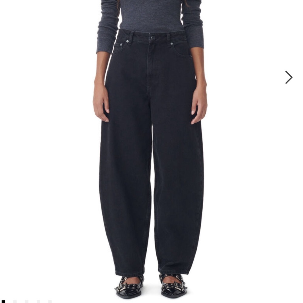 Ganni WASHED BLACK STARY JEANS